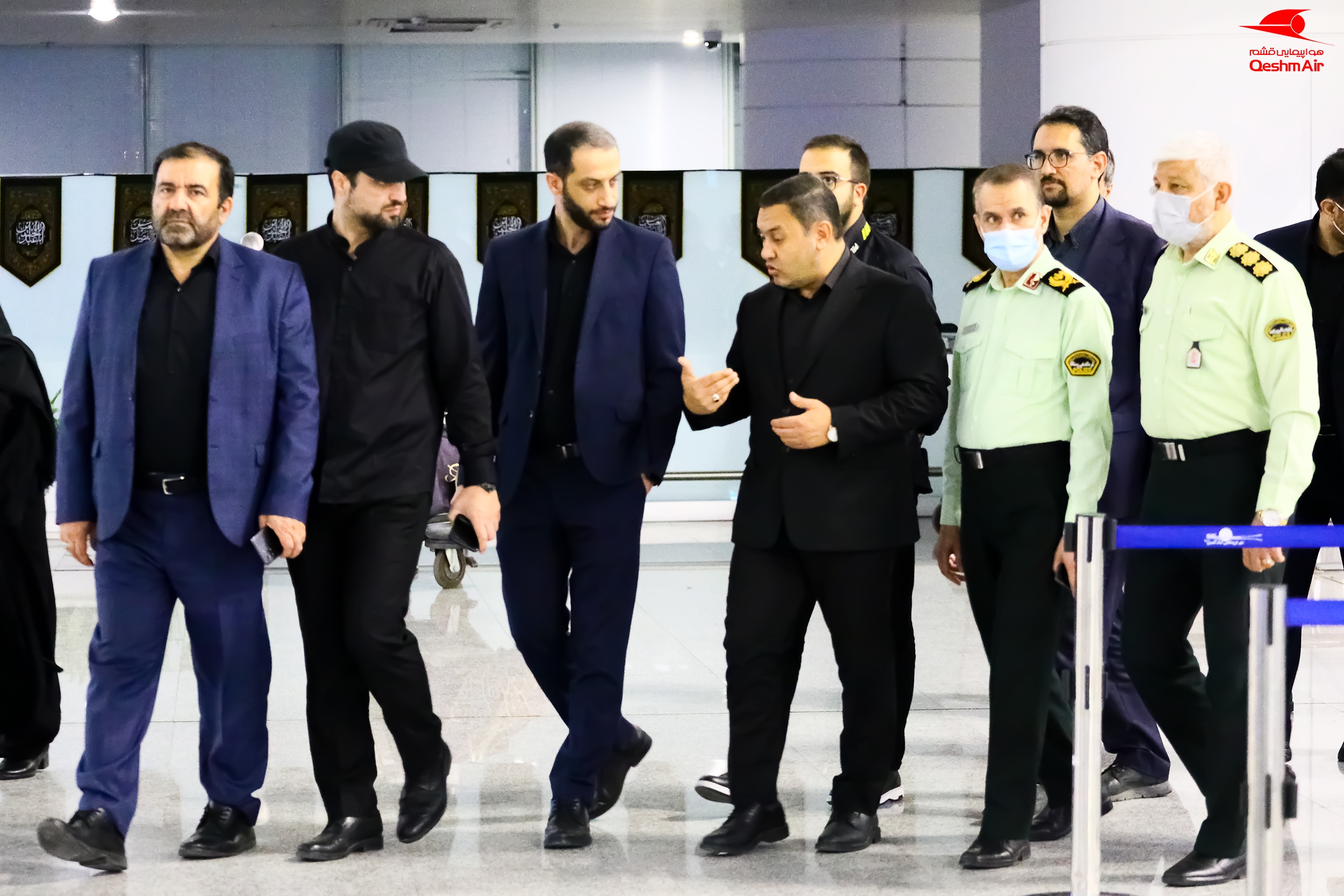 بازدید اربعینی کاپیتان حمزۀ مدیرعامل هواپیمایی قشم از فرودگاه امام خمینی(ره)، ترمینال سلام